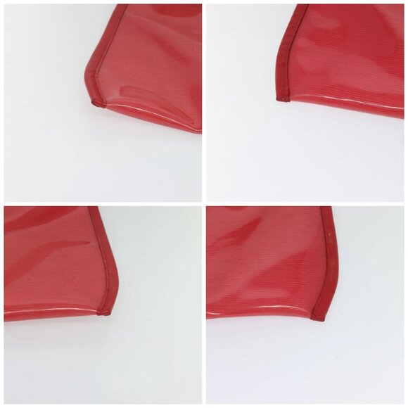 LOUIS VUITTON Epi Plage Via Hand Bag Vinyl Red Grenadine - Picture 16 of 16